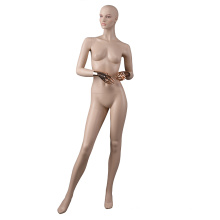 Skin color lifelike beautiful makeup face chrome hand full body realistic luxury female sex mannequin